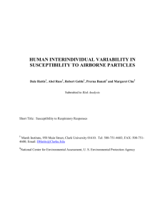 human interindividual variability in susceptibility to