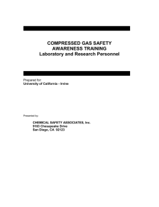 Compressed Gas Safety Awareness Training & Supplemental