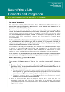 NaturePrint technical fact sheet - Department of Environment, Land
