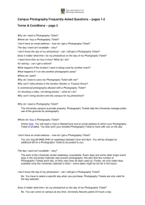 Photography FAQs - The University of Western Australia