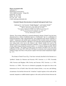 The Climate of South Texas 1900