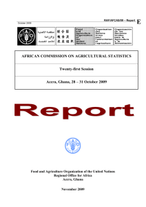 vingtieme session de la commission africaine des statistiques