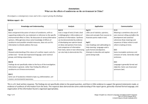 Student 2 - annotated comments and performance standards