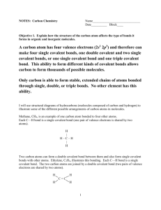 NOTES: Carbon Chemistry - Greenwich Public Schools
