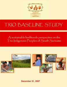 TRIO BASELINE STUDY A sustainable livelihoods perspective on