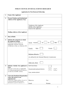 Application Form And Annexure