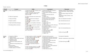 Curriculum Map - Berlin Community School