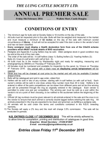 Entry Form - Luing Cattle Society