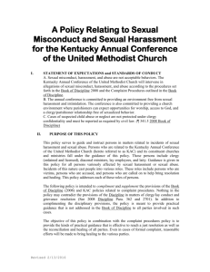 KAC Sexual Misconduct Policy - The Kentucky Annual Conference