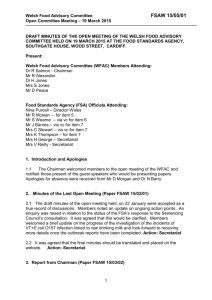 FSAW150501 - Food Standards Agency