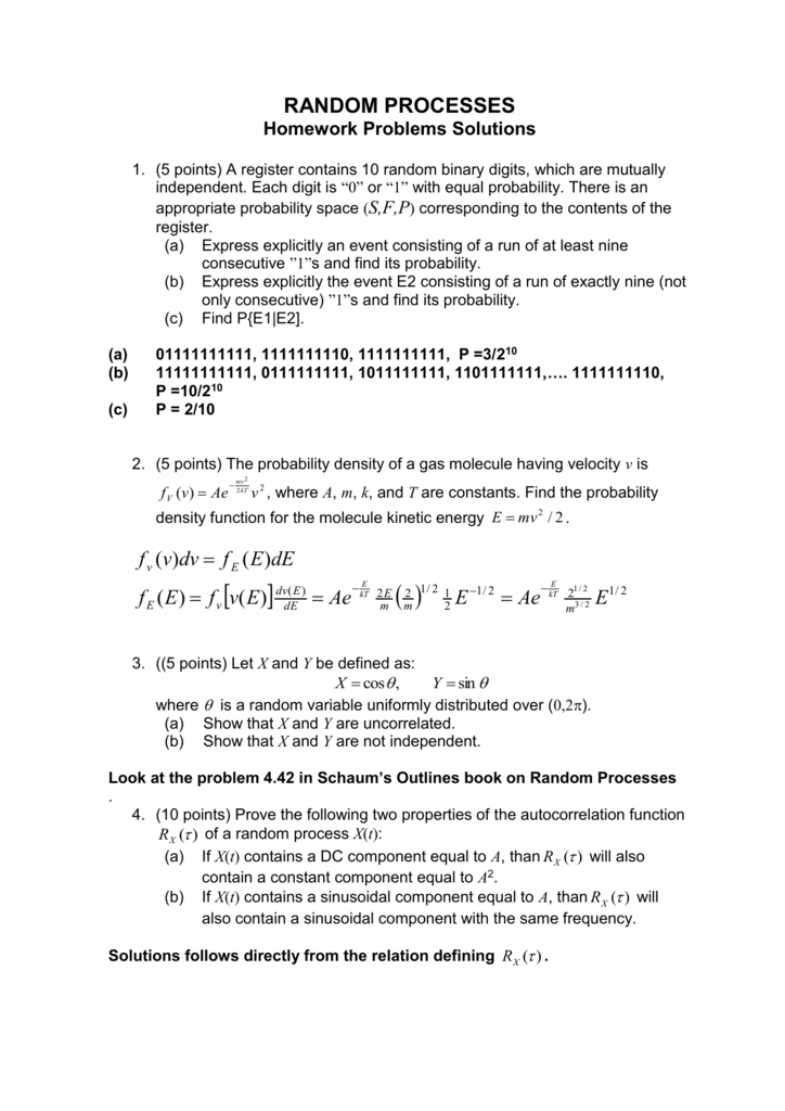 Random Processes