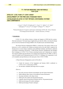 Development of ITER PRM and Standard Parts Catalogues in