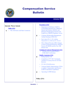 C and P Bulletin January 2012 State Cemeteries