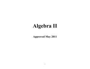 Algebra II