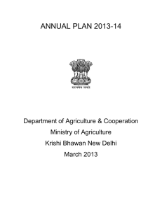 Annual Plan 2013-14 - Department of Agriculture & Co