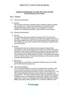 Part 1 - VRV CONTROLS