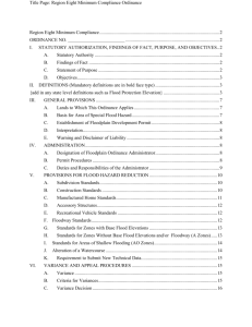 Region Eight Minimum Compliance Ordinance