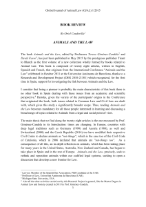 Global Journal of Animal Law (GJAL) 1/2015