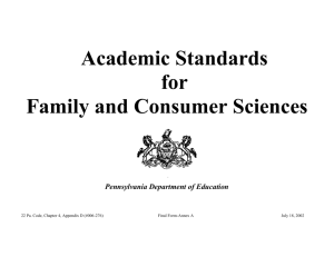 Proposed - Pennsylvania Association of Family & Consumer Sciences