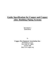 Copper Guide Specifications - Copper Development Association