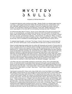 Mystery Skulls Bio - WBR Press