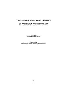 comprehensive land use ordinance
