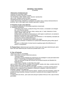 Abdominal pain-general - Aaron