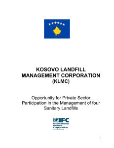 3.1 Kosovo Landfill Management Company