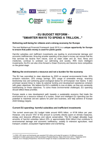 EU Budget Reform: Smarter ways to spend a trillion  1.8 MB