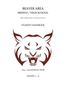 14-15 handbook2 - Beaver Area School District