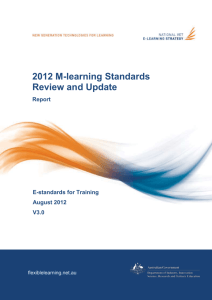2012 M-learning standards review and update report (MS Word