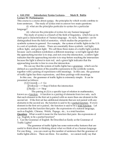 Intro. to Syntax Lecture Notes