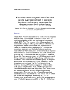 Assiut university researches Ketamine versus magnesium sulfate