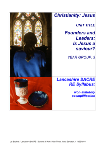 TITLE OF UNIT - Lancashire Grid for Learning