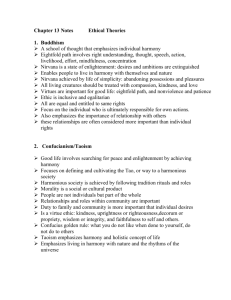 Chapter 13 Notes Ethical Theories