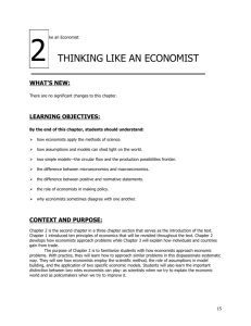 Chapter 2/Thinking Like an Economist 1 Chapter 2 Thinking Like an