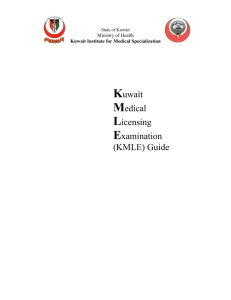 kmle text - Kuwait Institute for Medical Specialization