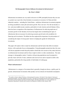 Do Demographic Factors Influence Investment in Infrastructure