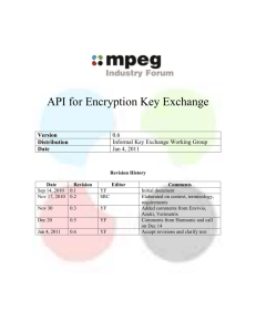 key exchange API