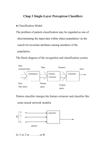 Chap 3 Single-Layer Perceptron Classifiers