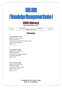 Magazine_alert - School of Management Sciences, Varanasi