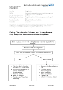 Eating Disorders Clinical Guideline