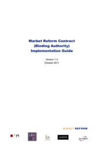 Market Reform Contract