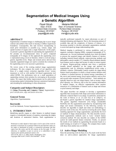 Medical image segmentation with genetic algorithms