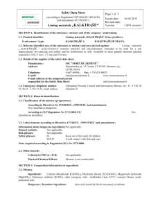 SECTION 1: Identification of the substance