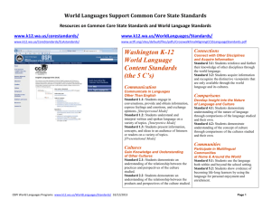 CCSS World Language Standards Handout