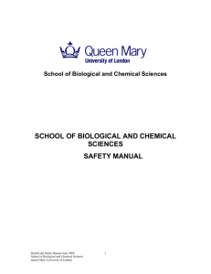 - School of Biological and Chemical Sciences