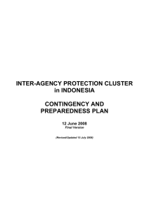 Indonesia Contingency & Preparedness Plan 2008 ENG