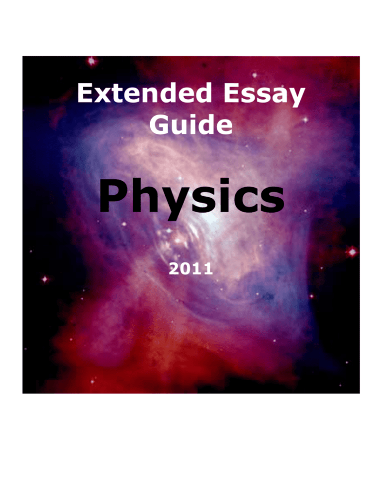 good physics extended essay topics
