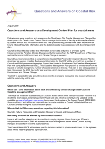 Questions and Answers on a Development Control Plan for